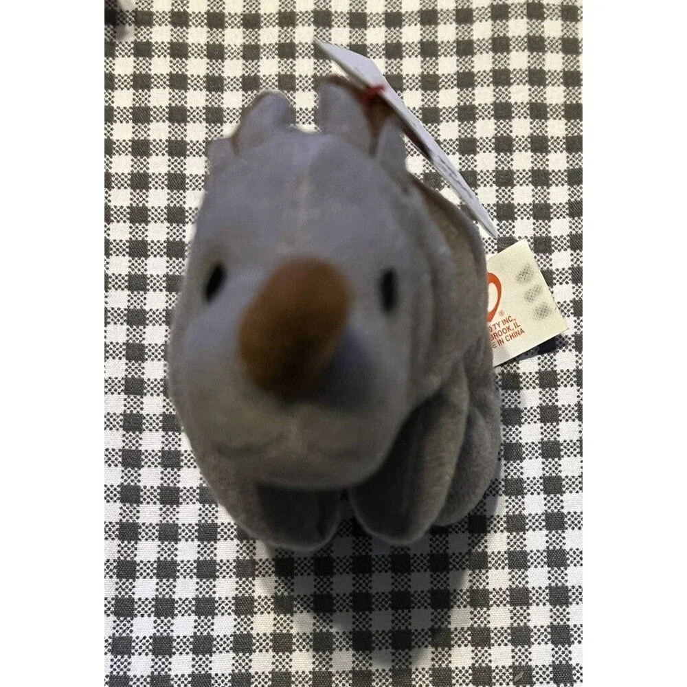 TY McDonald's Happy Meal Beanie Baby - #11 SPIKE THE RHINOCEROS (2000)- RETIRED